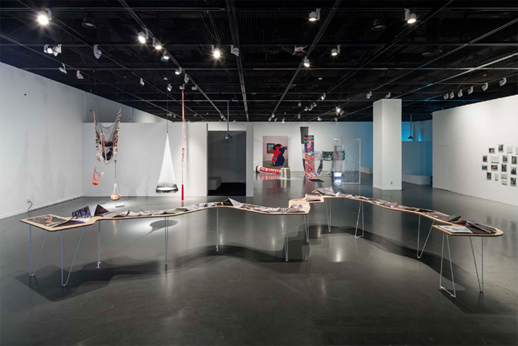 Serpent River Book de Carolina Caycedo, vista de la exposición